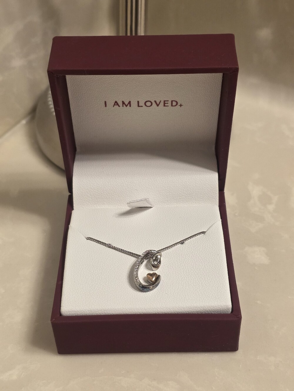 Helzberg Diamonds I Am Loved Initial C Necklace - Picture 7 of 10
